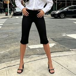 Y2K Vintage Polka Dot Capri Pants for Women High Waist Slim Fit Cropped Pants Trousers Elegant Ladies Casual Summer Streetwear