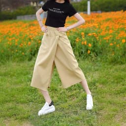 Casual High Waist Breathable Women's  Skirt Pants Summer 2026 Trendy Cool Feeling Versatile Wide Leg Skirt Pants