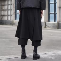 Japanese Y2k Black Hakama Pants for Women Stylish Wide-Leg Skirt Pants Baggy Casual Streetwear Party Chic Teenager Clothing