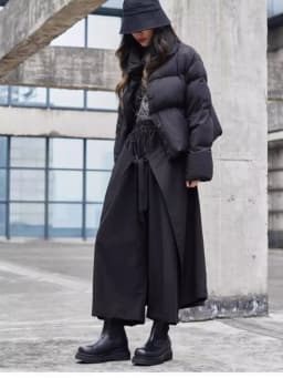 Japanese Y2k Black Hakama Pants for Women Stylish Wide-Leg Skirt Pants Baggy Casual Streetwear Party Chic Teenager Clothing