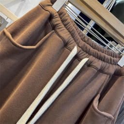 Cargo Pants Women Sporty Solid Plush Sweatpants Korean Style Casual Drawstring Elastic Waisted Streetwear Clothing Harem Pants
