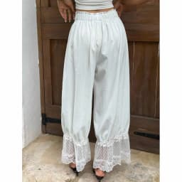 Xingqing y2k Women Coquette Pants Summer Clothes Solid Color Elastic Waist Baggy Loose Trousers Bottoms 2000s Club Streetwear