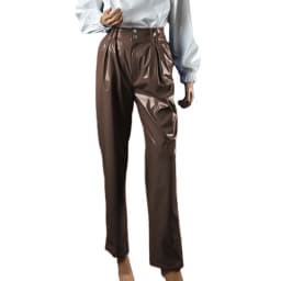 Vinyl Wet Look PVC Leather Fashion Womens High Waist Pencil Pants Office Lady Straight Pants Trousers Party Club Streetwear 7XL