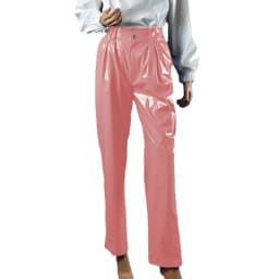 Vinyl Wet Look PVC Leather Fashion Womens High Waist Pencil Pants Office Lady Straight Pants Trousers Party Club Streetwear 7XL
