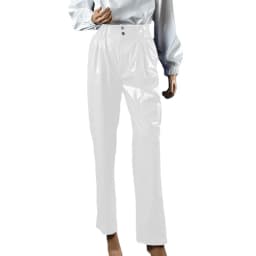 Vinyl Wet Look PVC Leather Fashion Womens High Waist Pencil Pants Office Lady Straight Pants Trousers Party Club Streetwear 7XL
