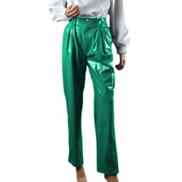 Vinyl Wet Look PVC Leather Fashion Womens High Waist Pencil Pants Office Lady Straight Pants Trousers Party Club Streetwear 7XL