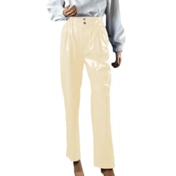 Vinyl Wet Look PVC Leather Fashion Womens High Waist Pencil Pants Office Lady Straight Pants Trousers Party Club Streetwear 7XL