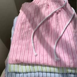Sweet Pink High Waist Wide-legged Trousers Women 2025 New Korean Casual Striped Drawstring Loose Straight Pant Female