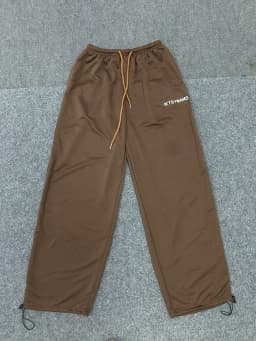 Spring wide leg sports pants, loose straight leg casual pants, comfortable stripes, trendy prints for men and women