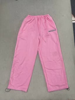 Spring wide leg sports pants, loose straight leg casual pants, comfortable stripes, trendy prints for men and women