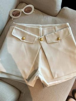 Casual High Waist Asymmetric Wide Leg Pants Women's Spring 2026 Slimming Short Shorts Casual Loose Fit High Waist Tummy Control