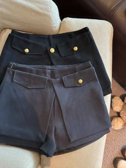 Casual High Waist Asymmetric Wide Leg Pants Women's Spring 2026 Slimming Short Shorts Casual Loose Fit High Waist Tummy Control