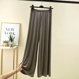 Modal Floor-Length Wide Leg Pants Loose Home Spwear Color Versatile Casual Summer Thin Home Pants Women