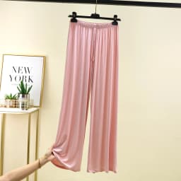 Modal Floor-Length Wide Leg Pants Loose Home Spwear Color Versatile Casual Summer Thin Home Pants Women