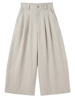 CHIC VEN New Fashion Women Trousers Loose Casual High Waist Female Wide Leg Ankle-length Pants Pleating Spring Summer 2026
