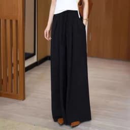 High Waist Wide Leg Pants Women's Summer Thin Casual Pants plus Size Versatile Drapey Skirt Pants Korean Style Loose Fit