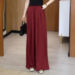 High Waist Wide Leg Pants Women's Summer Thin Casual Pants plus Size Versatile Drapey Skirt Pants Korean Style Loose Fit