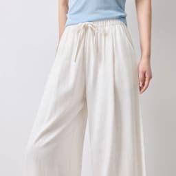 TOYOUTH Women Casual Pants Summer 2026 Breathable Elastic Waist Lantern Pants Wrinkled Texture Lazy Temperament Soft Comfortable