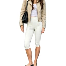 Women's Vintage Going Out Capri Pants Croppped Leggings Sexy Y2K Capri Pants High Waisted Skinny Stretchy Casual Yoga Pants