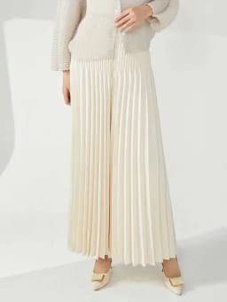 LANMREM Casual Loose Pleated Long Pants Women High Waist Solid Color Wide Leg Trousers Versatile 2024 Spring New 2AA4480