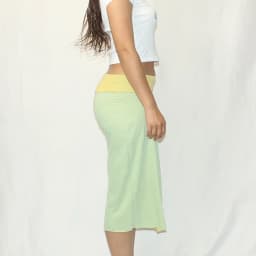 Women's Fold Over Waist Capri Pants Y2k Striped Print Elastic Low Rise Gaucho Wide Leg Cropped Yoga Culotte Pajama Bottoms