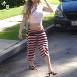 Women's Fold Over Waist Capri Pants Y2k Striped Print Elastic Low Rise Gaucho Wide Leg Cropped Yoga Culotte Pajama Bottoms