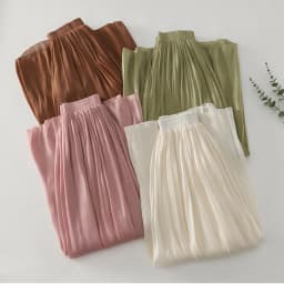 Summer Flowy Gauze Wide Leg Pants Women High Waist Loose Palazzo Trousers Elegant Ankle-Length Draped Pants Soft