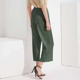 Miyake Pleated Straight Loose Pants Women's Casual Korean Fashion Basics Aesthetic Clothing