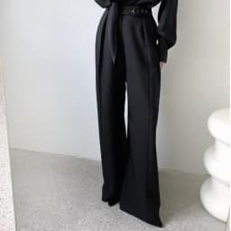 Korean Style High Waist Slimming Casual Pants Women's Spring New Small Design Sense Elegant Wide Leg Pants Commute Style
