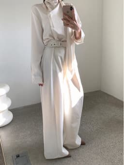 Korean Style High Waist Slimming Casual Pants Women's Spring New Small Design Sense Elegant Wide Leg Pants Commute Style