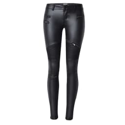 2026 winter Sexy Women Pu Leather Black Pants Zipper Stretch Bodycon Ruched Patchwork punk clothes Women Pencil Long Pants White