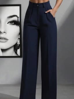 Straight Pants Women High Waist Formal Suit Trousers Female Business Full Length Button Fly Spring Summer Office Lady 2026