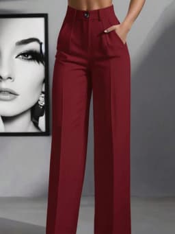 Straight Pants Women High Waist Formal Suit Trousers Female Business Full Length Button Fly Spring Summer Office Lady 2026