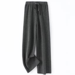 100%Wool Pants Women Autumn Winter, High Waist Warm Loose Wide Leg Pants 2025