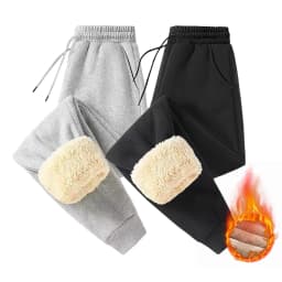 Women’S Fleece Lined Sweatpants Casual Plaid Leggings Stretchy Work Pants Autumn Winter Thick Warm Slacks Tether Ropa Mujer