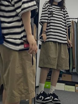 Pure Cotton Khaki Workwear Short Pants Women Summer Student Loose Slimming Sport Five-Quarter Wide Leg Trousers Street Style ...