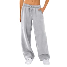 Women's Spring Autumn y2k Casual Loose Joggers Pants Drawstring High Waist Wide Leg Trousers Baggy Athletic Pants Sweatpants