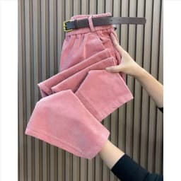 Velvet Harem Pants Women Fashion Casual Corduroy Trouser Spring Autumn Elastic Waist Loose Radish Pant Versatile 4XL