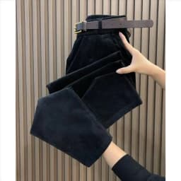 Velvet Harem Pants Women Fashion Casual Corduroy Trouser Spring Autumn Elastic Waist Loose Radish Pant Versatile 4XL