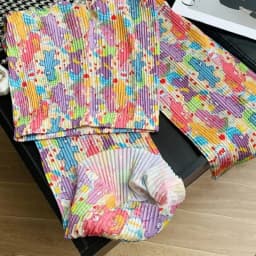Cute Kawaii Cartoon Print Pleated Wide-legged Pants Women Streetwear Loose Straight Leg Pants Y2k Clothing Spring Summer Trouser