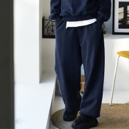 K67176 Korean Style Banana Pants Loose Elastic Waist Thickened Frayed Hem Casual Pants for Women
