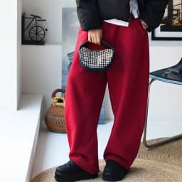 K67176 Korean Style Banana Pants Loose Elastic Waist Thickened Frayed Hem Casual Pants for Women