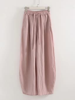 KarSaNy Summer Lyocell Wide Leg Pants Women Baggy High Waist Pink Thin Loose Long Navy Blue Linen Pants Women Summer Trousers