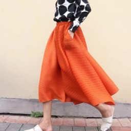 2026 New Summer Miyake Style Pleated Culottes Irregular Skirts Women Elastic High Waisted Korean Loose Wide-leg Pants