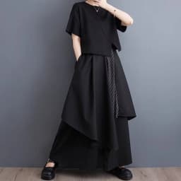 Y2k Black Streetwear Women's Pants Harajuku Fashion Punk Gothic Casual Baggy Trousers for Women Irregular Design Clothing