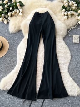 SINGREINY Streetwear Lace Up Flare Pants 2026 Spring Summer Fashion High Waist Bodycon Sexy Female Edgy Spicy Girl Long Trousers