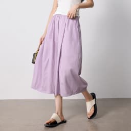 TOYOUTH Women Slight Wrinkle Textured Casual Pants 2026 Summer New Lavender Purple Split Oversized Wide Leg Cropped Pants