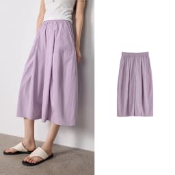 TOYOUTH Women Slight Wrinkle Textured Casual Pants 2026 Summer New Lavender Purple Split Oversized Wide Leg Cropped Pants