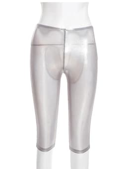 Joskaa Sexy See Through Shorts Women's Hipster Skin Tight Stretchy Capri Trousers Coquette Midnight Party Club Female Bottoms