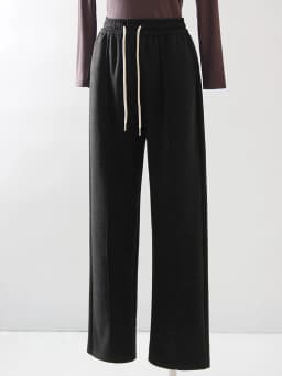 MiuKoMiYa Autumn Gray Woolen Pants Women Wide Leg Straight Long Trousers Office Lady High Waist Women Beige Formal Pants Loose